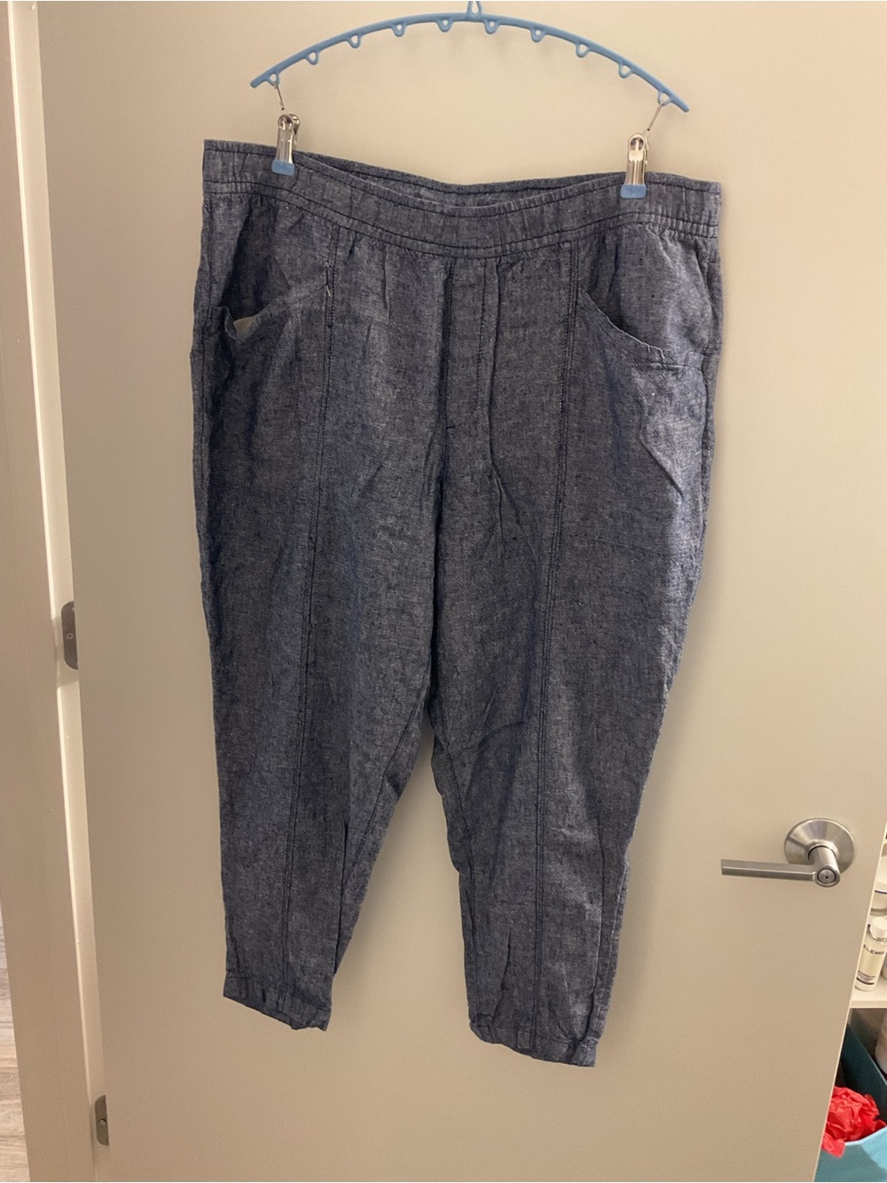 Old Navy Straight-Leg cotton pants in Denim Blue